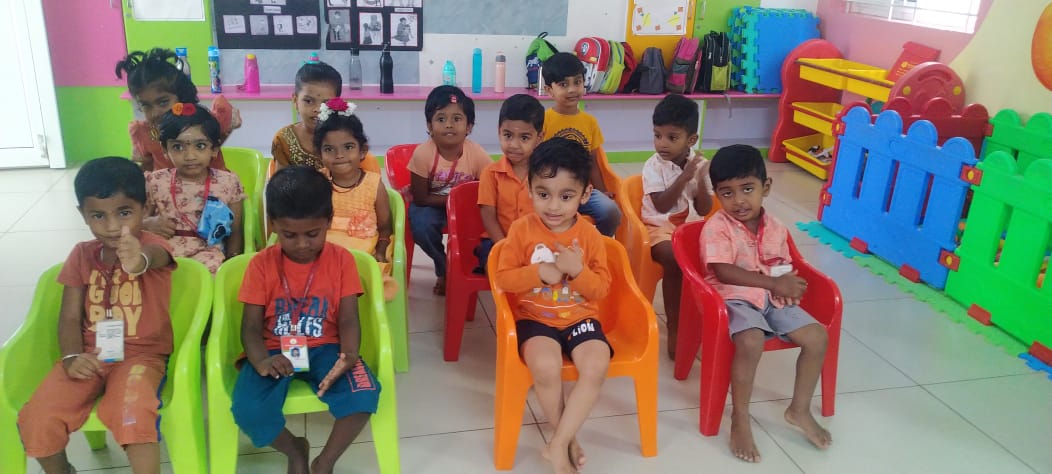 Happy children playing